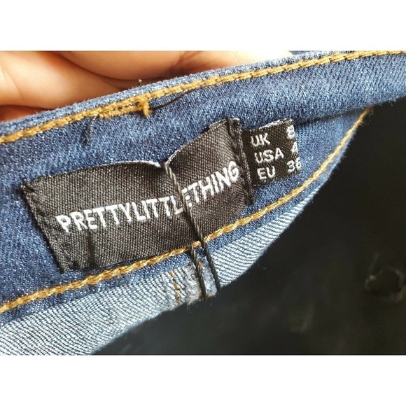 PRETTYLITTLETHINGS Denim Cotton Casual Skinny Pant - Picture 6 of 11